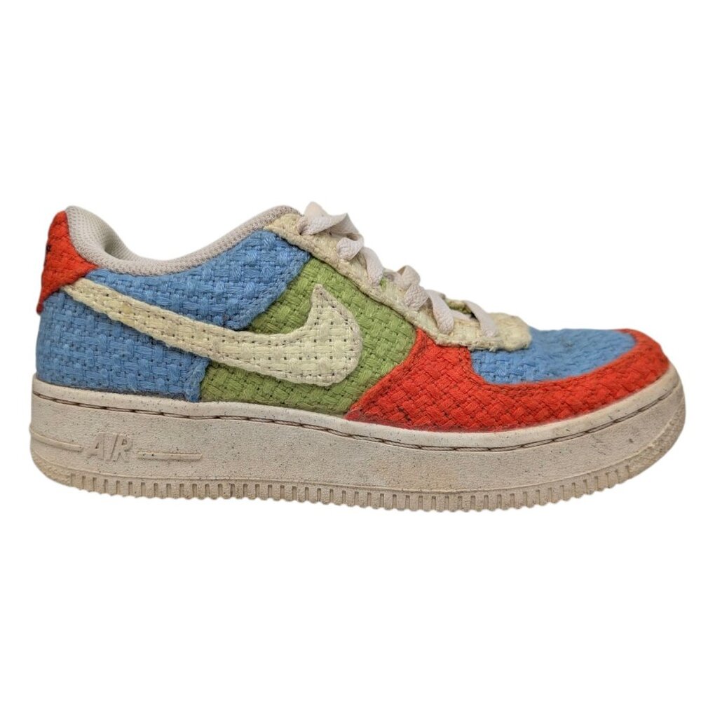 Nike Air Force 1 Low '07 LV8 Kids Multicolor Hemp DV2192-400 Sneakers Size 4.5